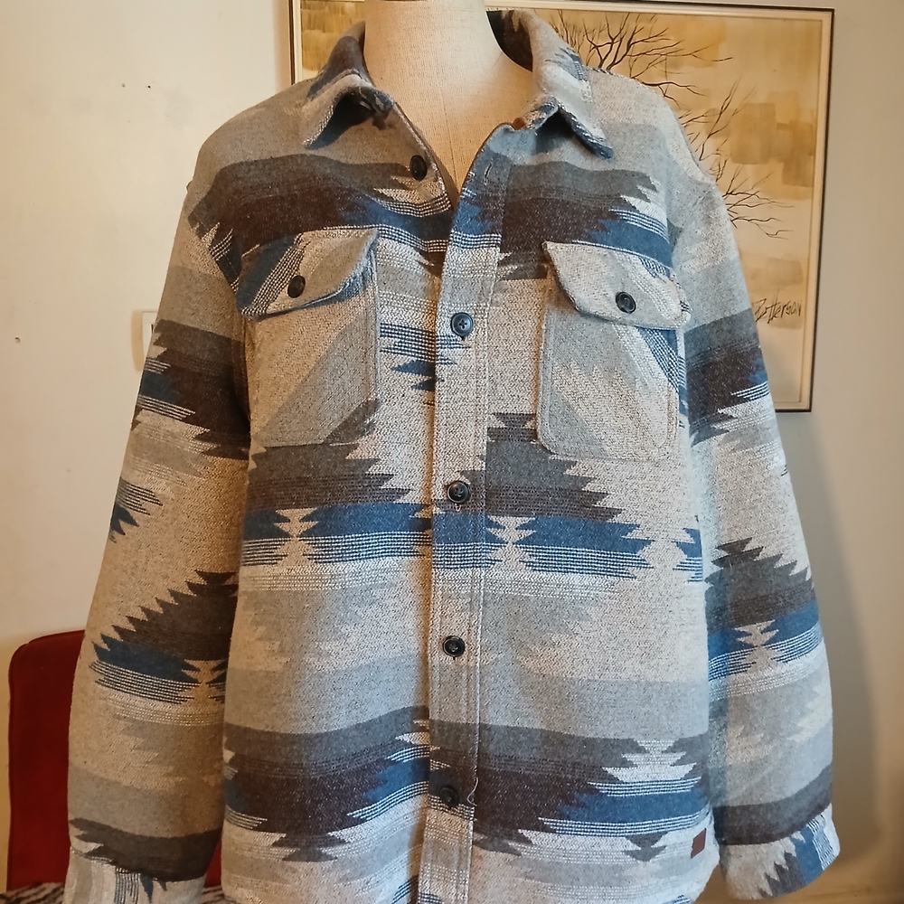 Wool Button-up Jacket By Jachs New York